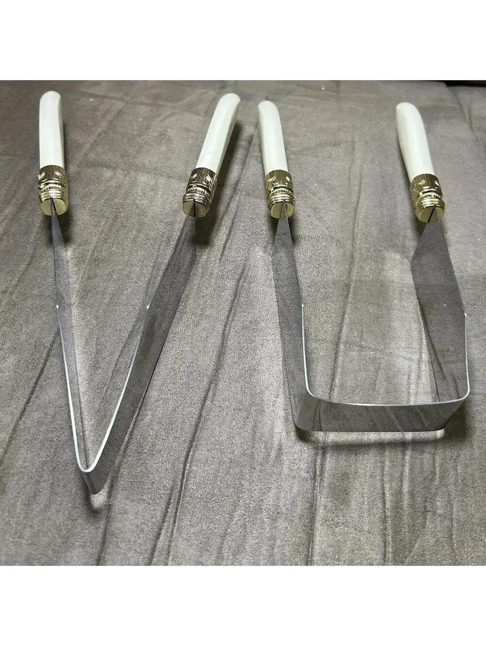 Debbie Meyer Cake Cutter Stainless Steel Set Lot of 2